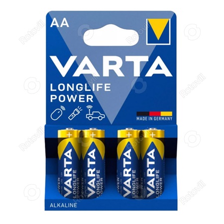 VARTA LONGLIFE AA POWER ALKÁLI CERUZA TARTÓS ELEM (4db/csomag)